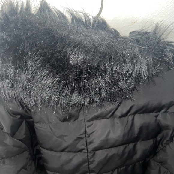 Versace 1969 Faux Fur-Accent Coat - Picture 4 of 8